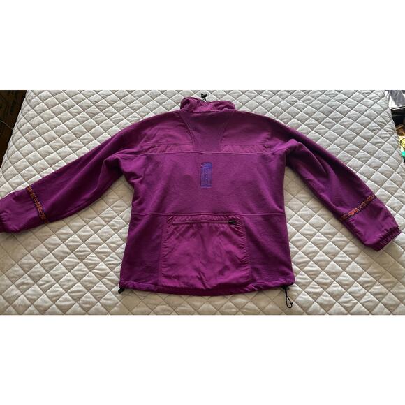 Women's The North Face 92 Rage Retro Fleece Full Zip Jacket Purple Large $120 - Picture 13 of 16